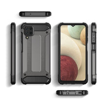 Заредете изображение във визуализатора на галерията – Hybrid Armor Case Tough Rugged Cover for Samsung Galaxy A12 / Galaxy M12 black - TopMag
