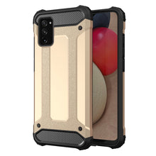 Заредете изображение във визуализатора на галерията – Hybrid Armor Case Tough Rugged Cover for Samsung Galaxy A02s EU golden - TopMag
