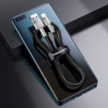 Заредете изображение във визуализатора на галерията – Baseus Cafule Series Metal Data USB - USB Typ C 40 W cable (10 V / 4 A) SCP (Huawei SuperCharge Protocol) 0,25 m silver (CATJK-01) - TopMag
