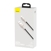 Заредете изображение във визуализатора на галерията – Baseus Cafule Series Metal Data USB - USB Typ C 40 W cable (10 V / 4 A) SCP (Huawei SuperCharge Protocol) 0,25 m silver (CATJK-01) - TopMag
