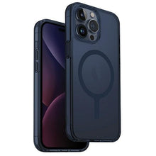 Заредете изображение във визуализатора на галерията – Uniq LifePro Xtreme iPhone 15 Pro Max 6.7" case Magclick Charging dark blue/smoke blue
