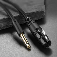 Заредете изображение във визуализатора на галерията – Ugreen audio cable Microphone cable to XLR microphone (female) - 6.35 mm jack (male) 3 m (AV131) - TopMag
