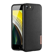Заредете изображение във визуализатора на галерията – Dux Ducis Fino case covered with nylon material for iPhone SE 2022 / SE 2020 / iPhone 8 / iPhone 7 black - TopMag
