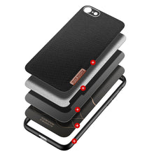 Заредете изображение във визуализатора на галерията – Dux Ducis Fino case covered with nylon material for iPhone SE 2022 / SE 2020 / iPhone 8 / iPhone 7 black - TopMag
