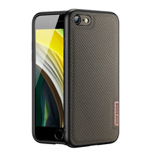 Заредете изображение във визуализатора на галерията – Dux Ducis Fino case covered with nylon material for iPhone SE 2022 / SE 2020 / iPhone 8 / iPhone 7 green - TopMag
