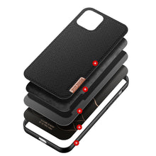 Заредете изображение във визуализатора на галерията – Dux Ducis Fino case covered with nylon material for iPhone 12 Pro Max black - TopMag
