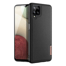 Заредете изображение във визуализатора на галерията – Dux Ducis Fino case covered with nylon material for Samsung Galaxy A12 / Galaxy M12 black - TopMag
