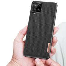 Заредете изображение във визуализатора на галерията – Dux Ducis Fino case covered with nylon material for Samsung Galaxy A12 / Galaxy M12 black - TopMag
