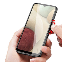 Заредете изображение във визуализатора на галерията – Dux Ducis Fino case covered with nylon material for Samsung Galaxy A12 / Galaxy M12 black - TopMag
