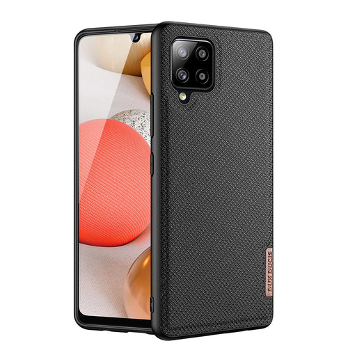 Dux Ducis Fino case covered with nylon material for Samsung Galaxy A42 5G black - TopMag