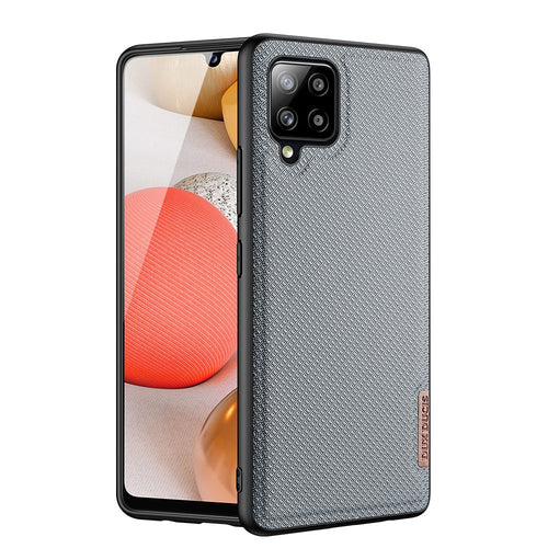 Dux Ducis Fino case covered with nylon material for Samsung Galaxy A42 5G gray - TopMag