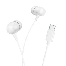 Заредете изображение във визуализатора на галерията – Borofone Earphones BM77 Delicious with microphone Type C white
