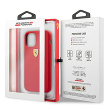 Заредете изображение във визуализатора на галерията – Ferrari FESSIHCP12SRE iPhone 12 mini 5,4" czerwony/red hardcase On Track Silicone - TopMag
