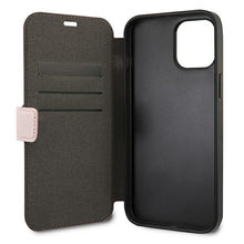 Заредете изображение във визуализатора на галерията – Guess GUFLBKP12SVSATMLPI iPhone 12 mini 5,4" różowy/pink book Saffiano - TopMag
