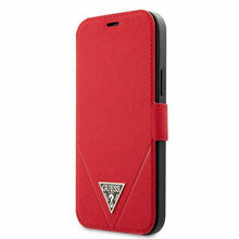 Заредете изображение във визуализатора на галерията – Guess GUFLBKP12SVSATMLRE iPhone 12 mini 5,4" czerwony/red book Saffiano - TopMag
