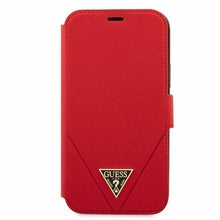 Заредете изображение във визуализатора на галерията – Guess GUFLBKP12SVSATMLRE iPhone 12 mini 5,4" czerwony/red book Saffiano - TopMag
