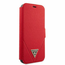 Заредете изображение във визуализатора на галерията – Guess GUFLBKP12SVSATMLRE iPhone 12 mini 5,4" czerwony/red book Saffiano - TopMag
