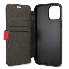 Заредете изображение във визуализатора на галерията – Guess GUFLBKP12SVSATMLRE iPhone 12 mini 5,4" czerwony/red book Saffiano - TopMag
