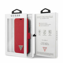 Заредете изображение във визуализатора на галерията – Guess GUFLBKP12SVSATMLRE iPhone 12 mini 5,4" czerwony/red book Saffiano - TopMag
