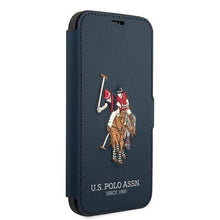 Заредете изображение във визуализатора на галерията – US Polo USFLBKP12LPUGFLNV iPhone 12 Pro Max 6,7" granatowy/navy book Polo Embroidery Collection - TopMag
