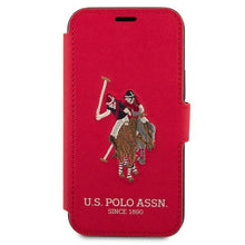 Заредете изображение във визуализатора на галерията – US Polo USFLBKP12LPUGFLRE iPhone 12 Pro Max 6,7" czerwony/red book Polo Embroidery Collection - TopMag
