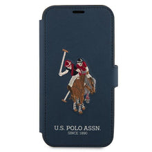 Заредете изображение във визуализатора на галерията – US Polo USFLBKP12MPUGFLNV iPhone 12/12 Pro 6,1" granatowy/navy book Polo Embroidery Collection - TopMag
