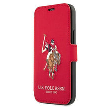 Заредете изображение във визуализатора на галерията – US Polo USFLBKP12SPUGFLRE iPhone 12 mini 5,4" czerwony/red book Polo Embroidery Collection - TopMag

