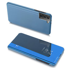 Заредете изображение във визуализатора на галерията – Clear View Case cover for Samsung Galaxy S21 5G blue - TopMag
