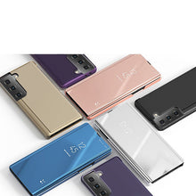 Заредете изображение във визуализатора на галерията – Clear View Case cover for Samsung Galaxy S21 5G blue - TopMag
