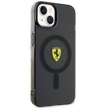 Заредете изображение във визуализатора на галерията – Original FERRARI hardcase Translucent Magsafe FEHMP14SURKK for Iphone 14 Black
