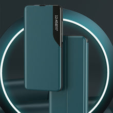 Заредете изображение във визуализатора на галерията – Eco Leather View Case elegant bookcase type case with kickstand for Samsung Galaxy S21+ 5G (S21 Plus 5G) purple - TopMag
