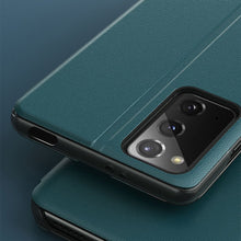 Заредете изображение във визуализатора на галерията – Eco Leather View Case elegant bookcase type case with kickstand for Xiaomi Poco M3 / Xiaomi Redmi 9T black - TopMag

