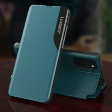Заредете изображение във визуализатора на галерията – Eco Leather View Case elegant bookcase type case with kickstand for Xiaomi Poco M3 / Xiaomi Redmi 9T blue - TopMag
