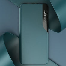 Заредете изображение във визуализатора на галерията – Eco Leather View Case elegant bookcase type case with kickstand for Xiaomi Poco M3 / Xiaomi Redmi 9T blue - TopMag
