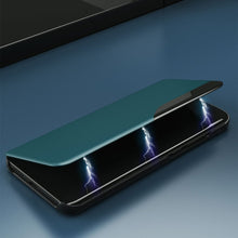 Заредете изображение във визуализатора на галерията – Eco Leather View Case elegant bookcase type case with kickstand for Xiaomi Poco M3 / Xiaomi Redmi 9T green - TopMag
