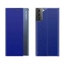 Заредете изображение във визуализатора на галерията – New Sleep Case Bookcase Type Case with kickstand function for Samsung Galaxy S21+ 5G (S21 Plus 5G) blue - TopMag
