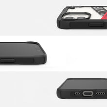 Заредете изображение във визуализатора на галерията – Ringke Fusion X Design durable PC Case with TPU Bumper for iPhone 12 mini black (Ticket band) (XDAP0018) - TopMag
