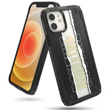 Заредете изображение във визуализатора на галерията – Ringke Fusion X Design durable PC Case with TPU Bumper for iPhone 12 mini black (Routine) (XDAP0020) - TopMag
