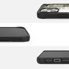 Заредете изображение във визуализатора на галерията – Ringke Fusion X Design durable PC Case with TPU Bumper for iPhone 12 Pro Max black (Ticket band) (XDAP0025) - TopMag

