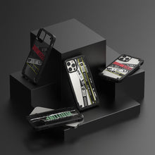 Заредете изображение във визуализатора на галерията – Ringke Fusion X Design durable PC Case with TPU Bumper for iPhone 12 Pro Max black (Routine) (XDAP0026) - TopMag

