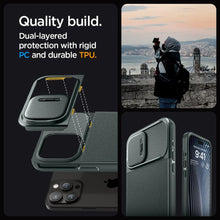 Заредете изображение във визуализатора на галерията – Spigen OPTIK ARMOR MAG MAGSAFE IPHONE 15 PRO MAX ABYSS GREEN
