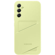 Заредете изображение във визуализатора на галерията – Samsung Card Slot Cover Case for Samsung Galaxy A34 5G Card Wallet Lime (EF-OA346TGEGWW)
