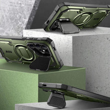 Заредете изображение във визуализатора на галерията – IBLSN Armorbox Mag Supcase case with MagSafe for Samsung Galaxy S24 Ultra - green
