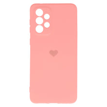 Заредете изображение във визуализатора на галерията – Vennus Silicone Heart Case for Samsung Galaxy A13 4G design 1 pink
