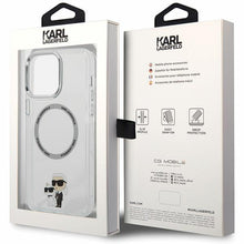 Заредете изображение във визуализатора на галерията – Karl Lagerfeld KKLHMP13XHNKCIT iPhone 13 Pro Max 6.7" hardcase transparent Iconic Karl&amp;Choupette Magsafe
