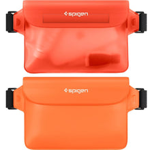 Заредете изображение във визуализатора на галерията – Spigen A620 UNIVERSAL WATERPROOF WAIST BAG 2-PACK SUNSET ORANGE
