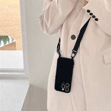 Заредете изображение във визуализатора на галерията – Strap Silicone Case for Iphone 14 Pro Max design 2 black
