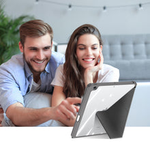 Заредете изображение във визуализатора на галерията – Dux Ducis Magi case for iPad 10.9'' 2022 (10 gen.) cover with stylus holder smart cover stand gray
