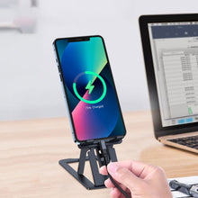 Заредете изображение във визуализатора на галерията – Choetech folding stand for smartphone/tablet gray (H064)
