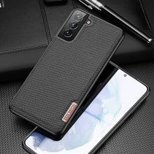 Заредете изображение във визуализатора на галерията – Dux Ducis Fino case covered with nylon material for Samsung Galaxy S21 5G black - TopMag
